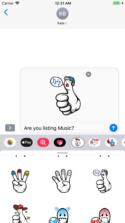 Fingerface ArtWork Stickers screenshot-4