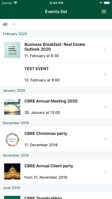 How to cancel & delete CBRE Events from iphone & ipad 2