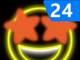 Get the whole crew of Neon Blinking Emoji stickers for iMessage