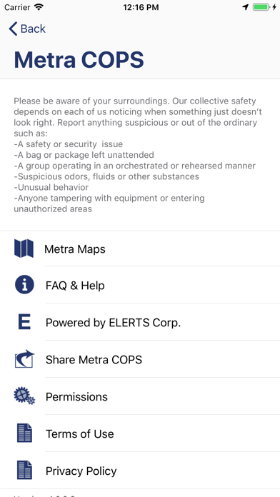 Metra COPS screenshot 4