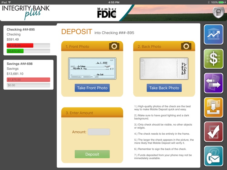 Integrity Bank Plus for iPad screenshot-3
