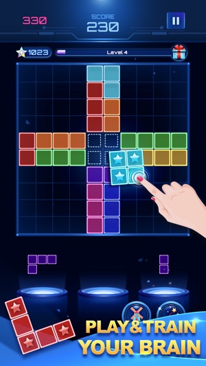 Glow Block Puzzle Game(圖1)-速報App