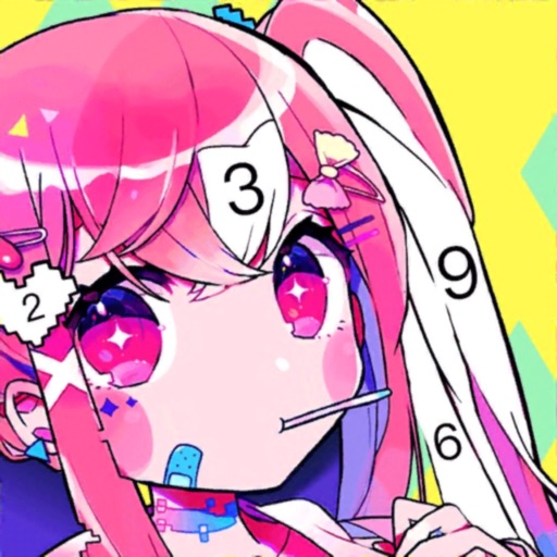 花花数字填色: 女生公主涂色绘本