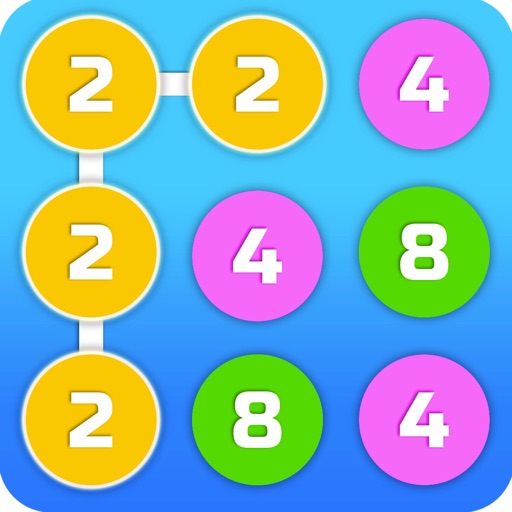 2-4-8 : link identical numbers iOS App