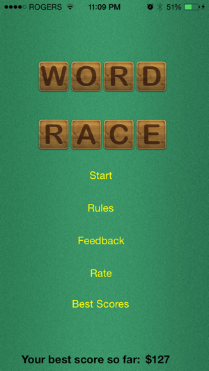 Word Race Board Game