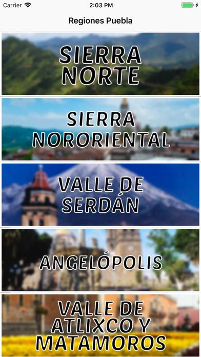 Regiones Puebla - para iPhone screenshot 2