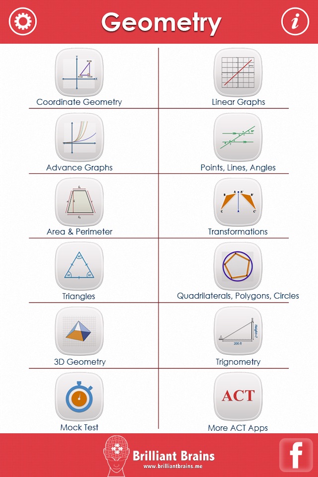 ACT Math : Geometry Lite screenshot 2