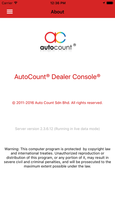 How to cancel & delete Autocount Dealer Console from iphone & ipad 1