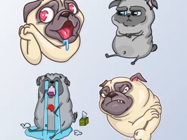 Epic Pug Emojis