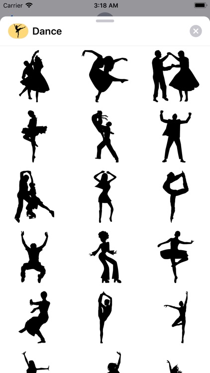 Dance Silhouette Stickers screenshot-1