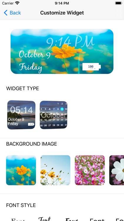 Widget - Color Calendar