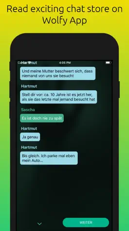 Game screenshot WOLFY - short chat stories apk