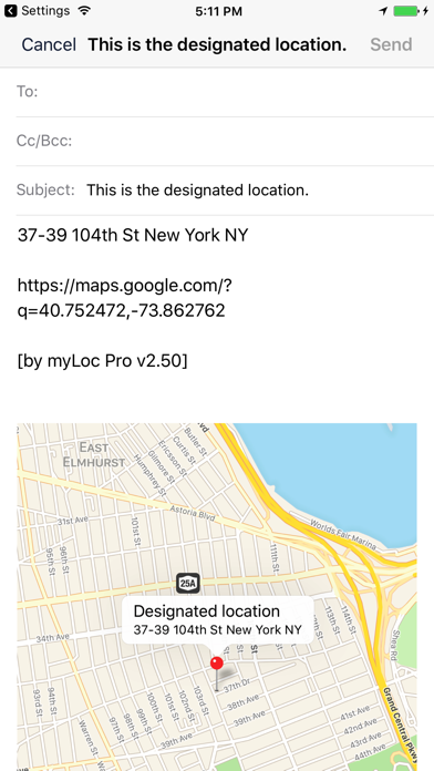 myLoc Pro: Search and share location Screenshot 5