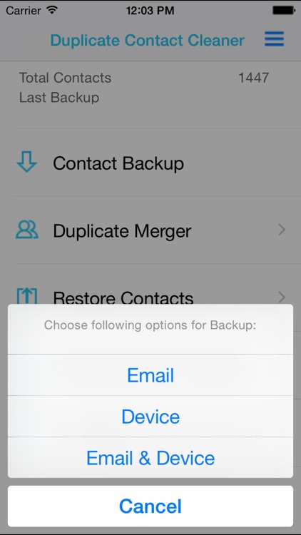 Duplicate Contact Cleaner