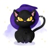 Black Cat Sticker for iMessage
