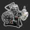 This app provides, using temperature, altitude, humidity, atmospheric pressure and a given engine configuration (engine model, floats, carb bore, emulsion tube type, floats, oil ratio, fuel type), 12