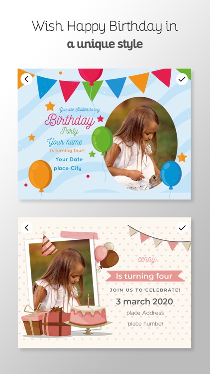 Birthday Party Card Creator