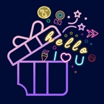 Neon Stickers - Xmas  Party