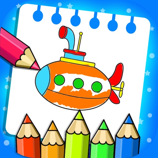儿童游戏：儿童画画涂鸦益智游戏logo