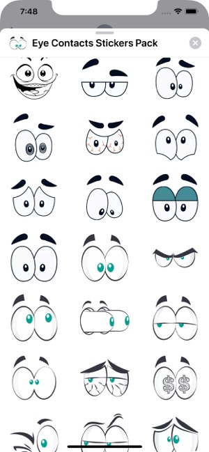 Eye Contacts Stickers Pack(圖2)-速報App