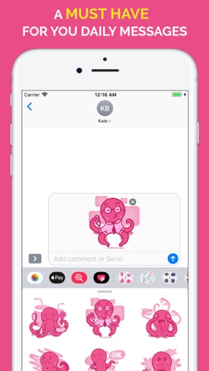 Octopus Emoji Stickers(圖5)-速報App