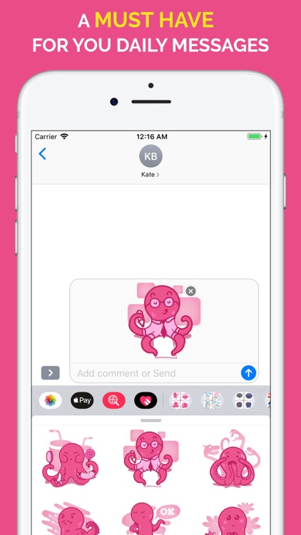 Octopus Emoji Stickers screenshot-4
