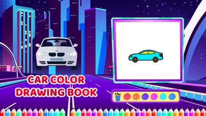 How to cancel & delete Car Colour Drawing Book from iphone & ipad 4