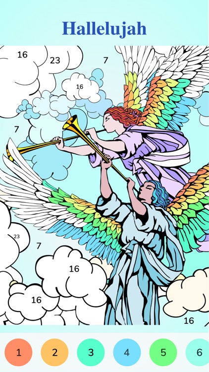 Bible Coloring Paint by Number