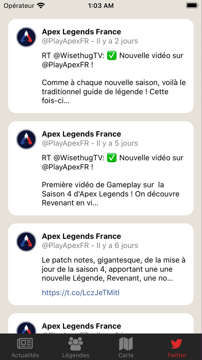 News, Stats for Apex