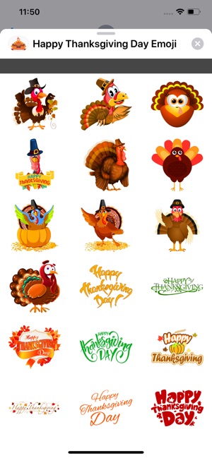 Happy Thanksgiving Day Emoji(圖1)-速報App