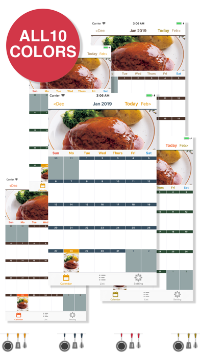 Food Recipe Menu Calendar screenshot 4