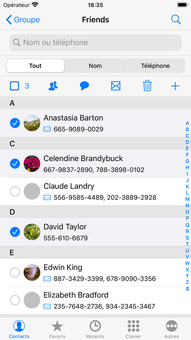 iContacts+: Contacts de groupe iContacts+: Contacts de groupe