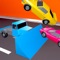 Drive the truck and crash the right color cars and finally fly over them to crash more cars