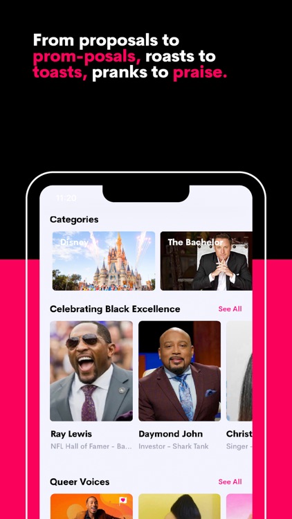 Cameo - Personal celeb videos