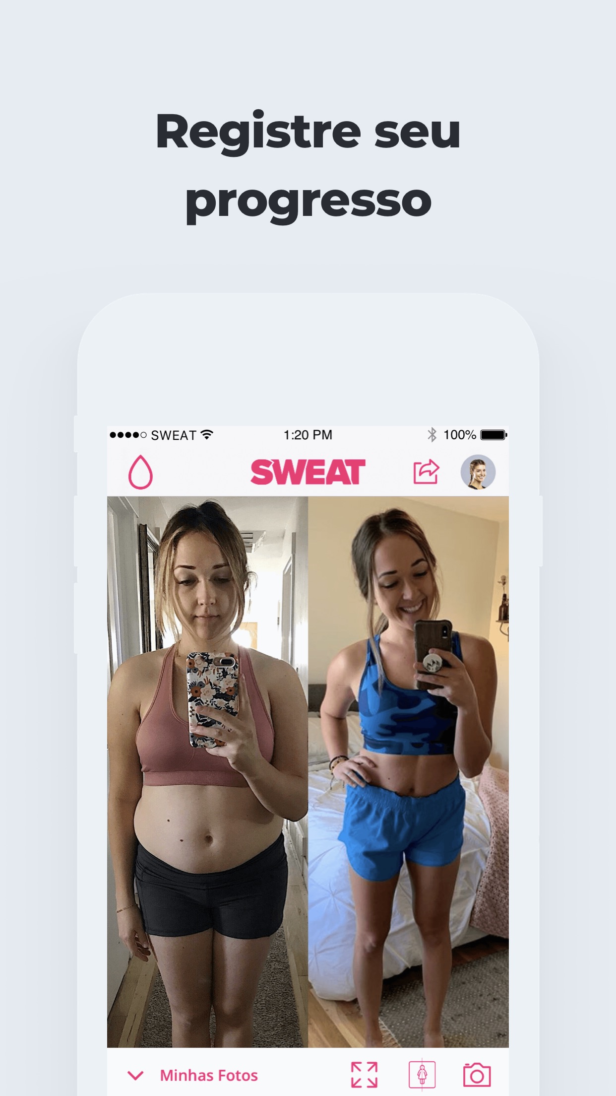 Screenshot do app SWEAT: Fitness Kayla Itsines