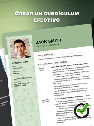 Screenshot 2 CV Asistente - Resumen Diseño iphone