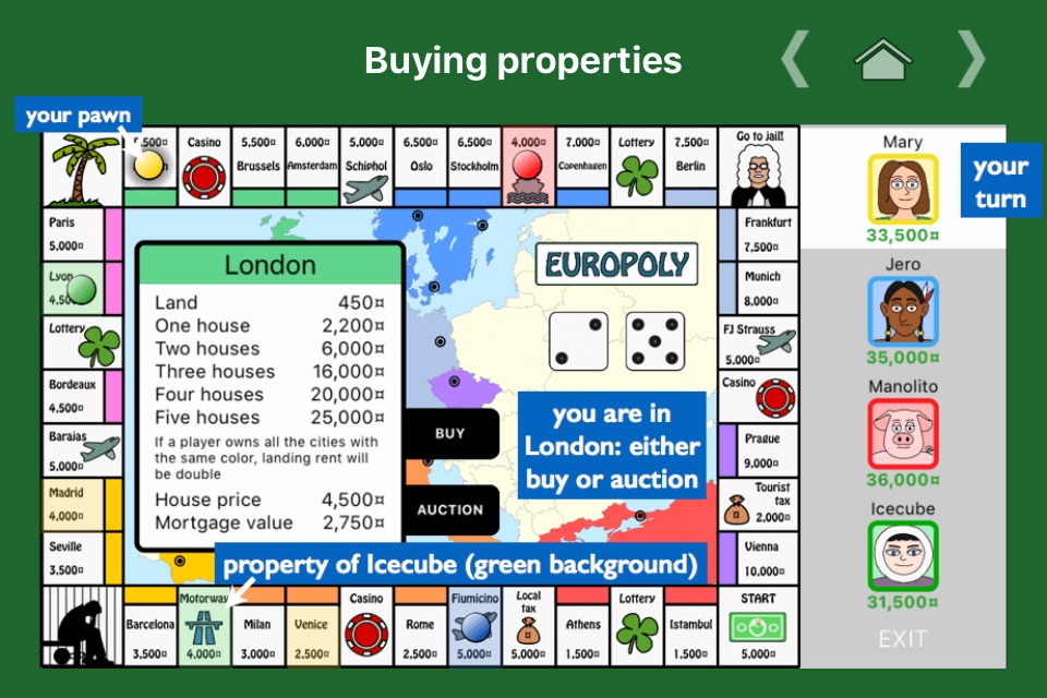 Europoly screenshot 3