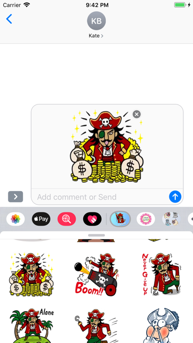 Pirates Emoji Stickers screenshot 2