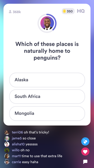 HQ Trivia screenshot1