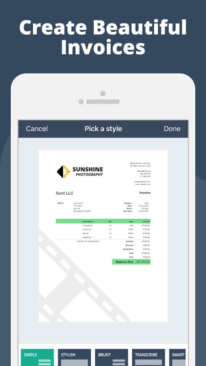 Invoice.s & Billing Invoicing‘