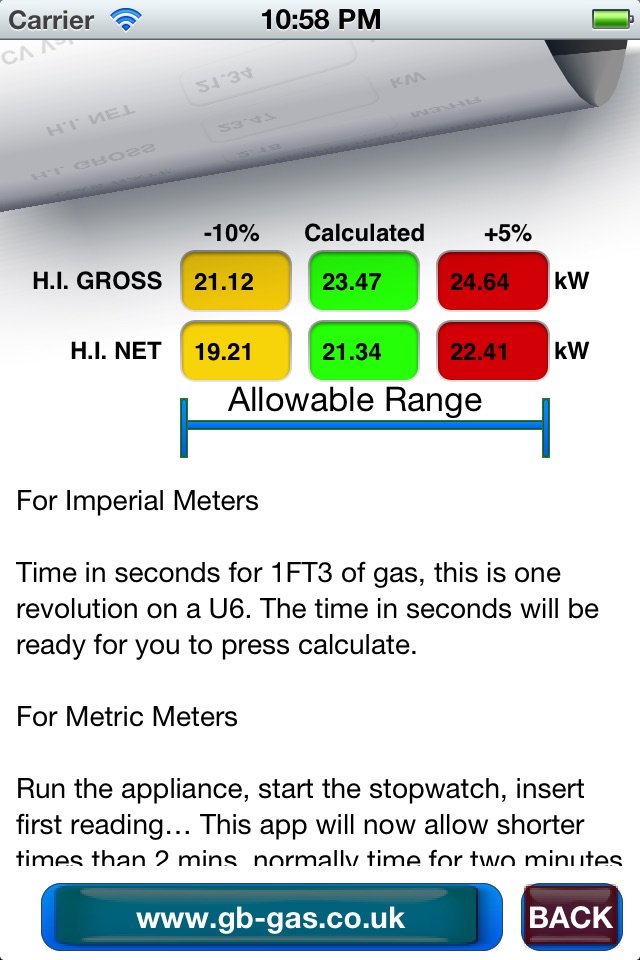 GB Gas Rate Calculator screenshot 3