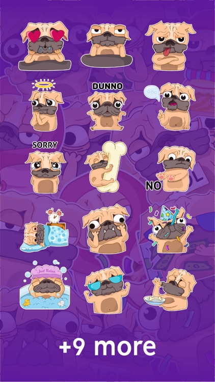 Pugly the Dog Emoji Stickers screenshot-6