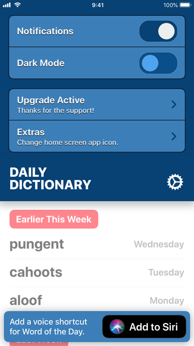 How to cancel & delete Daily Dictionary from iphone & ipad 4