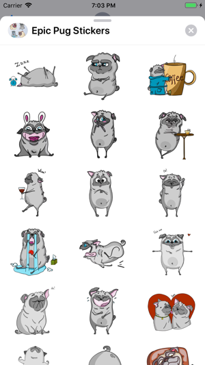 Epic Pug Emojis(圖4)-速報App