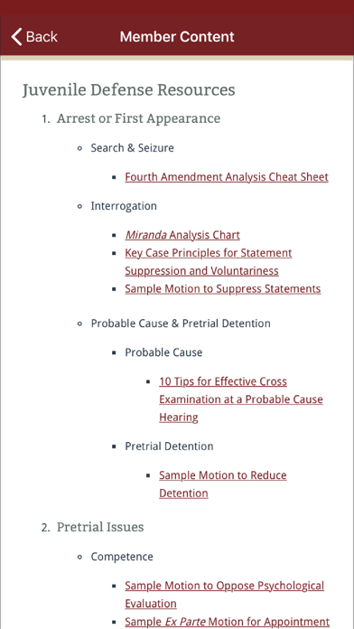 How to cancel & delete Juvenile Defense Resources from iphone & ipad 2