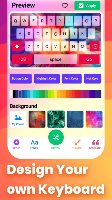 Fonts App Keyboard & Themes screenshot 2