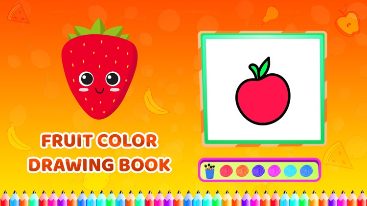 Fruit Colour Drawing Book screenshot-3