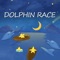 In the game, the child needs to choose the correct answer to speed up the dolphin according to the mathematical problem