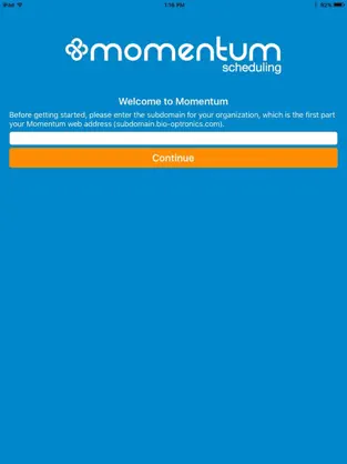 Captura 1 Momentum Scheduling iphone