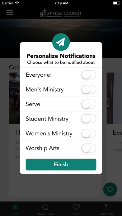 Cypress Church App screenshot 2